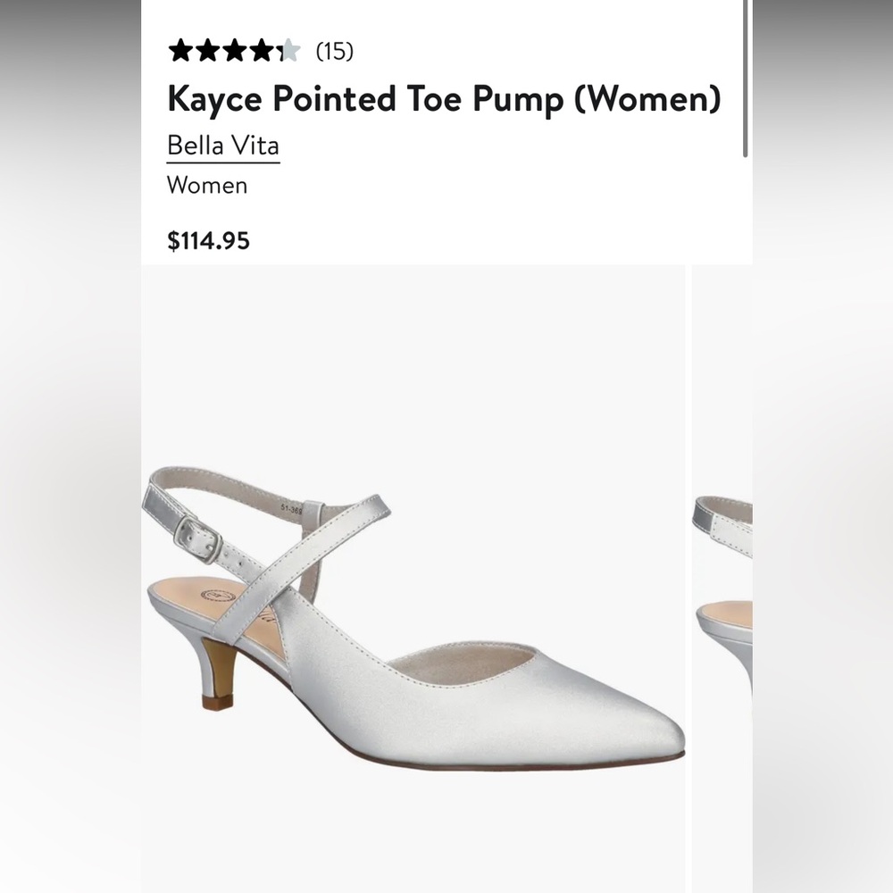 NWT Bella Vita Kayce Pointed Toe Pump